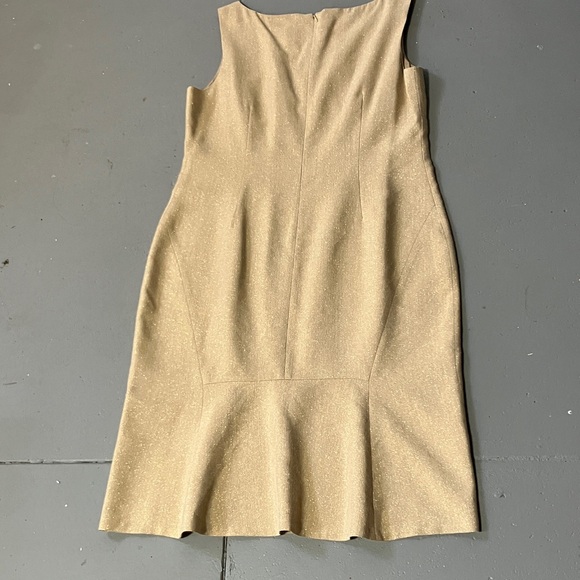 Glamorous Gold Lafayette 148! Sleeveless Dress - Picture 7 of 10